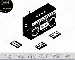 Image result for 90s Boombox SVG