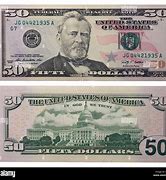 Image result for 50 Dollar Bill Back Actual Size