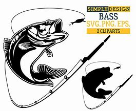 Image result for Bass Fish Hook SVG Color