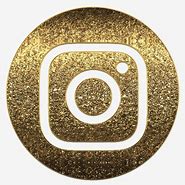 Image result for Instagram Logo Gold Glitter