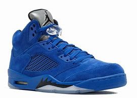 Image result for Nike Air Jordan Retro 5 Blue