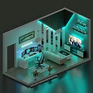 Image result for Gaming Bedroom Ideas 3D