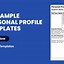 Image result for Personal Profile Template