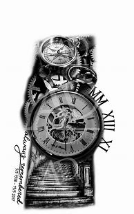 Image result for Clock Gears Tattoo Drawings