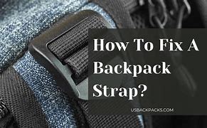 Image result for How to Fix a Backpack Strap