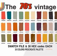 Image result for Retro 70s Color Palette