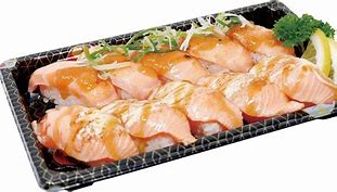Image result for Salmon Nigiri Sushi HD PNG