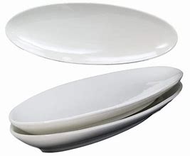 Image result for White Oval Dinner Plates