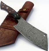 Image result for Damascus Butcher Knife