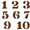 Image result for 3 Inch Number Stencils