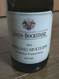 Image result for Weingut Losen Bockstanz Wittlicher Lay Riesling Thomas Losen Edition Kabinett