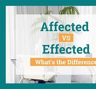 Image result for Affected and Effected
