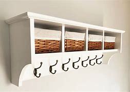 Image result for Coat Hooks with Storage
