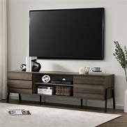 Image result for Contemporary 75 in TV Stands Walnut