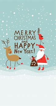 Image result for Merry Christmas Happy New Year Card