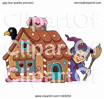 Image result for Witch Gingerbread House Clip Art