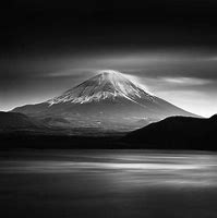 Image result for Black White and Mount Fuji Tokyo