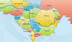 Image result for Danube River On World Map