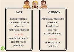 Image result for Distinguish Fact and Opinion