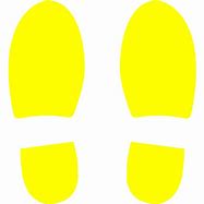 Image result for Yellow Shoe Print Black Outline