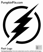 Image result for The Flash Pumpkin Stencil