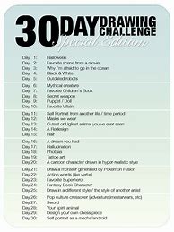 Image result for 30-Day Art Challenge Cartoon