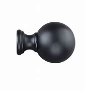 Image result for Black Curtain Rod Finials