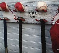 Image result for Baseball Bat Display Hooks