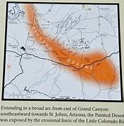 Image result for Painted Desert Arizona Map