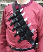 Image result for Throwing Knife Bandolier