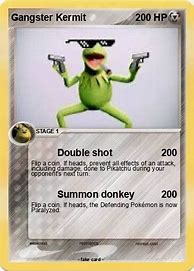 Image result for Gangster Kermit Pokemon Card