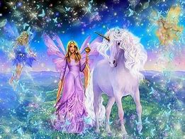 Image result for Unicorns and Fairies Art