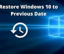 Image result for System Restore Windows 10 to Earlier Date