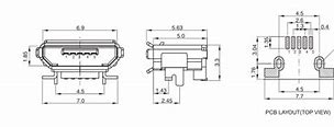 Image result for Micro USB Drawing
