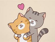 Image result for Cat Love Drawings