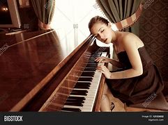 Image result for Beautiful Woman Playing Piano