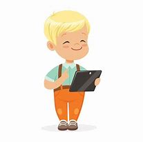 Image result for Clip Art Boy with iPad