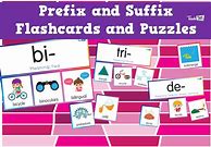 Image result for Prefix and Suffix Cards