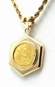 Image result for 24K Gold Coin Pendant