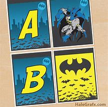 Image result for Batman Alphabet Letters