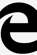 Image result for Microsoft Edge Black and White Icon