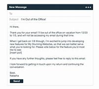 Image result for Out of Office Message Email Not Foujd