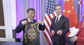 Image result for Xi Jinping Jersey Gavin Newsom