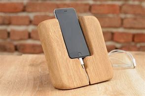 Image result for Wood iPhone Holder
