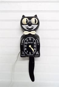 Image result for Antique Cat Clock