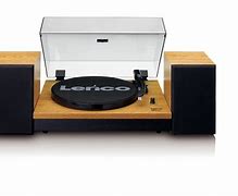 Image result for Wood Turntable with Speakers