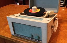 Image result for Vintage 45 Record Player with Radio