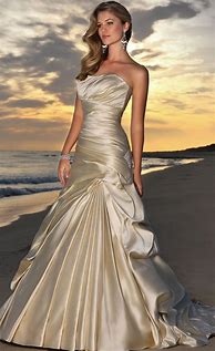 Image result for Champagne Gold Gown Simple