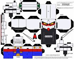 Image result for Papercraft Gundam Robot
