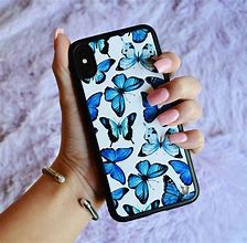 Image result for iPhone 6 Case Black with White Butterfly and Rose